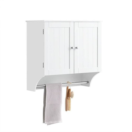 Hängeschrank mit Türen | Badschrank | Medizinschrank | Wandschrank | Weiss BZR84-W - Palo24