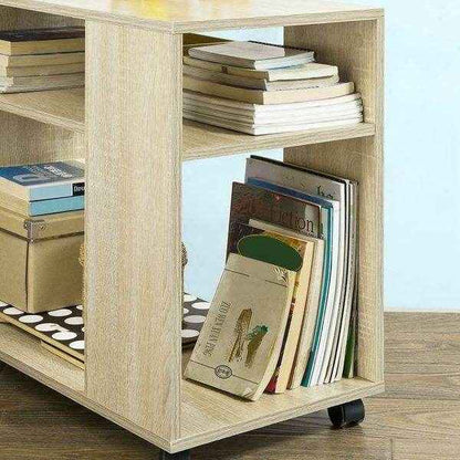 Beistelltisch mit Rollen | Druckertisch | Couchtisch Holz