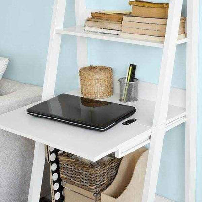 Bücherregal mit Schreibtisch | Korktafel | Standregal Holz