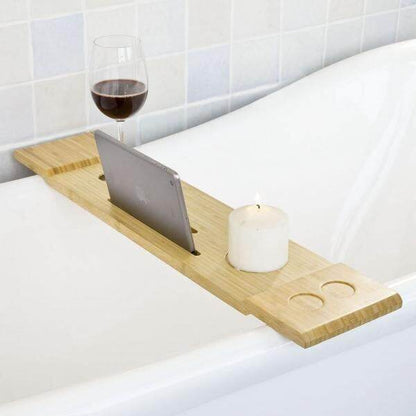 Badewannenablage Bambus | Badewannenbrett für Ipad - Palo24