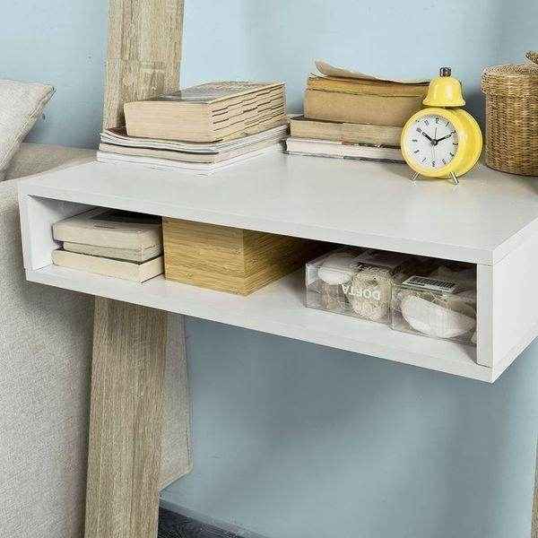 Bücherregal mit Schreibtisch | Wandregal | Standregal Holz