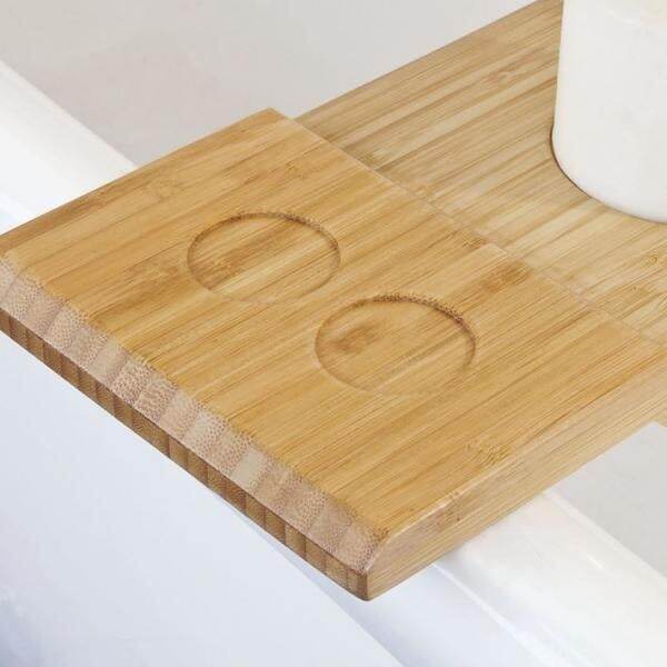 Badewannenablage Bambus | Badewannenbrett für Ipad - Palo24