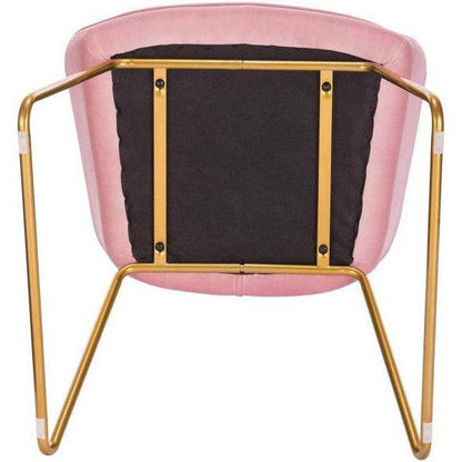 2er-Set Esszimmerstühle aus Samt Modell Stella rosa - Palo24