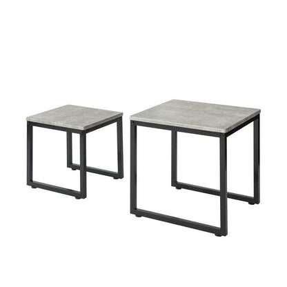 2 Satztische | Sofatisch | Couchtisch grau | FBT42-HG - Palo24