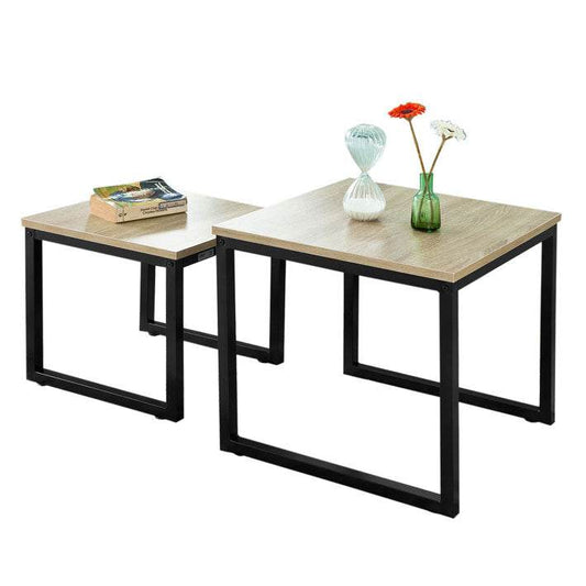 2 Satztische | Sofatisch | Couchtisch Schwarz - Palo24