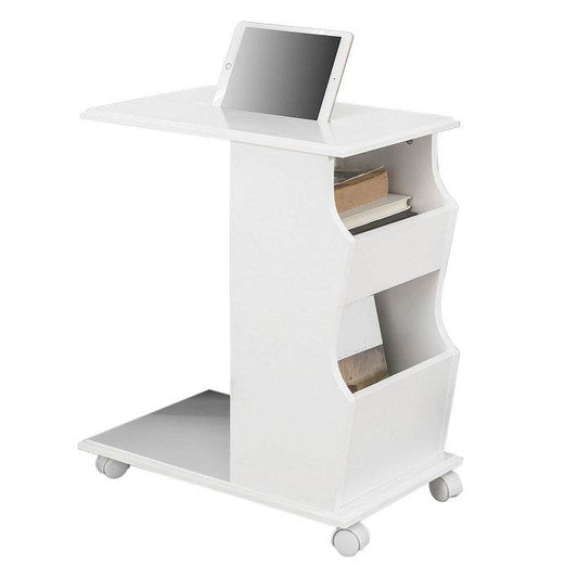 Beistelltisch mit Schlitz | für iPad | Sofatisch | Weiss - Palo24