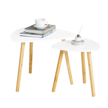 2er teilig Beistelltisch | Satztisch | Couchtisch | Weiss - Palo24