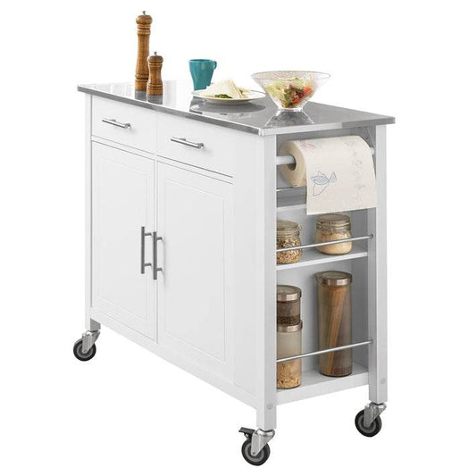 Kücheninsel | Küchenschrank | Küchenwagen | Servierwagen | Weiss - Palo24