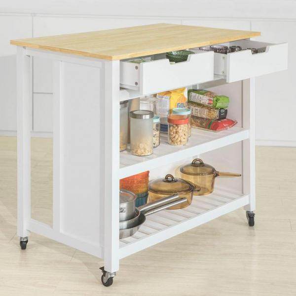 Kücheninsel | Küchenschrank | Küchenwagen | Weiss Natur - Palo24