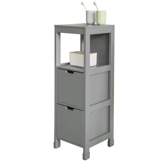 Badschrank stahlgrau | Badezimmermöbel Landhaus - Palo24