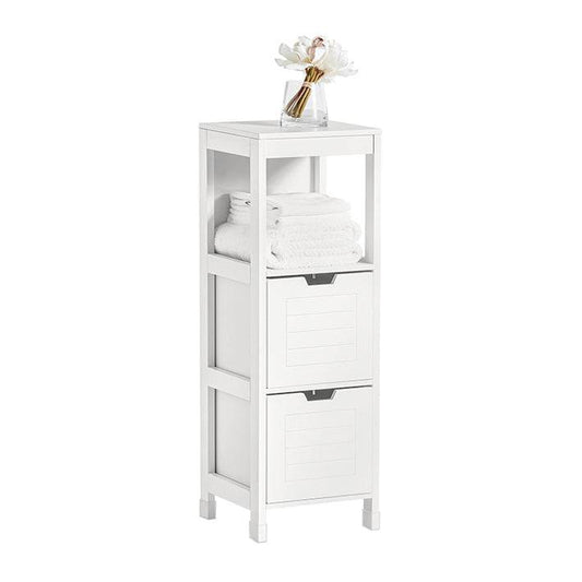 Bad Hochschrank | Badschrank Weiss | Badezimmermöbel Landhaus - Palo24