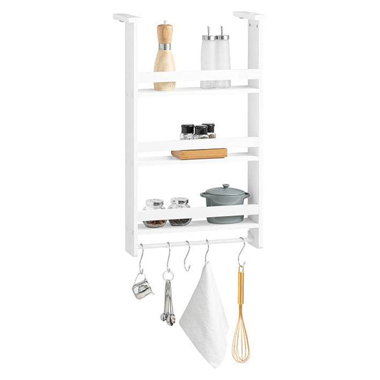 Küchenregal Weiss | Gewürzregal mit 3 Ablagen | Hängeregal für Kühlschrank - Palo24