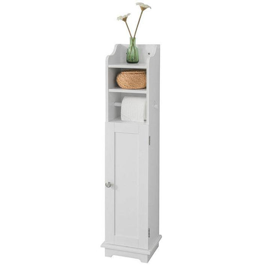 Toilettenpapierhalter | Toilettenpapier Aufbewahrung | Badezimmerschrank Weiss - Palo24