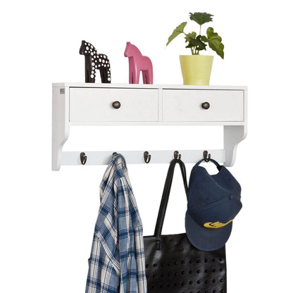 Wandgarderobe | Hängeregal mit Schubladen | Weiss FRG178-W - Palo24