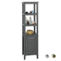 Bad Hochschrank | Badschrank | Badregal Dunkelgrau - Palo24