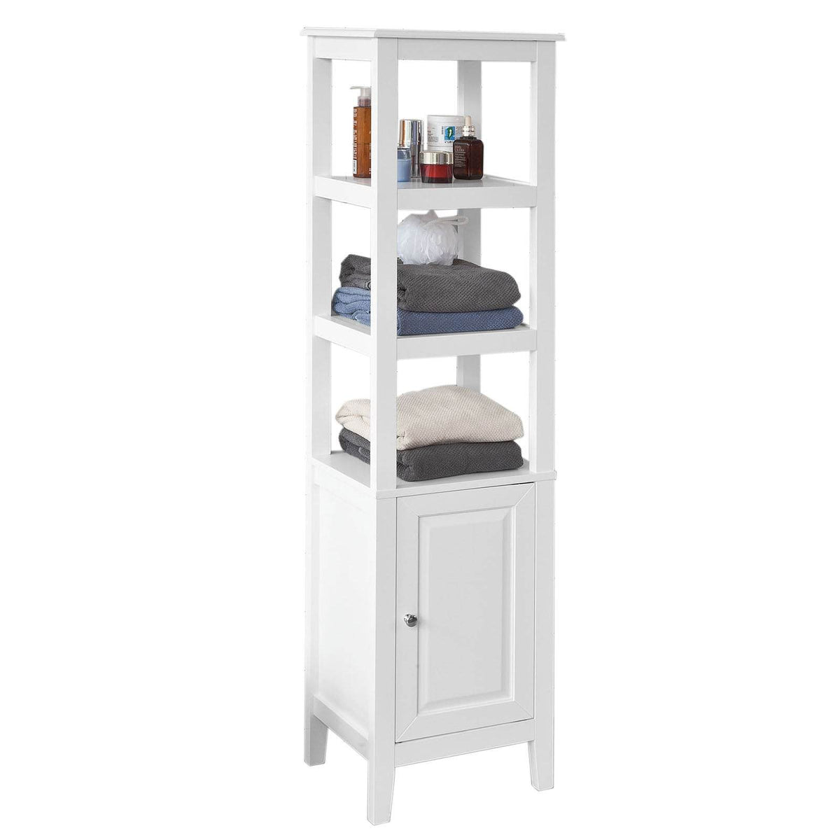Bad Hochschrank | Badschrank | Badregal Weiss - Palo24