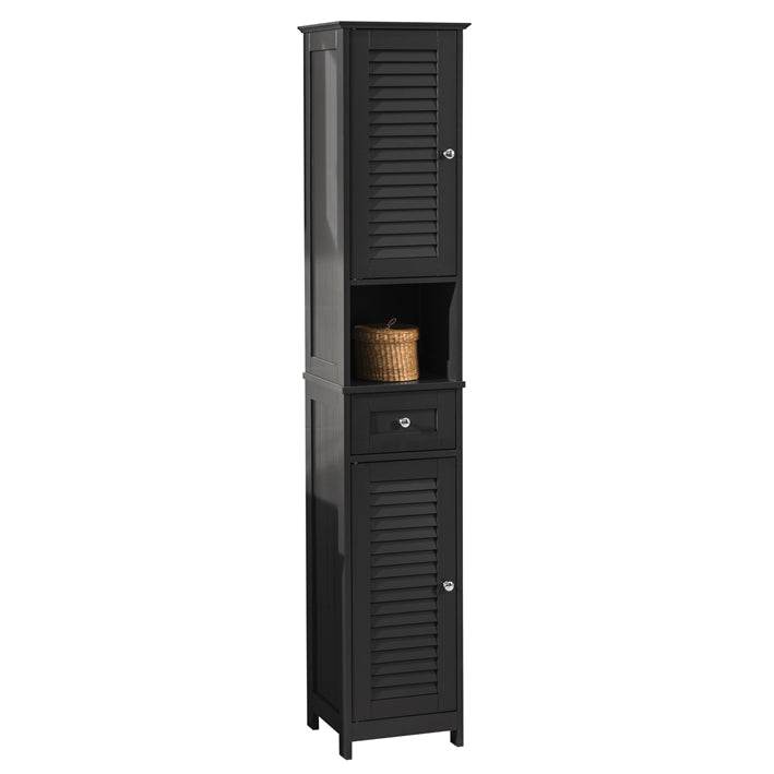 Bad Hochschrank | Badschrank | Badregal Grau | FRG236-DG - Palo24