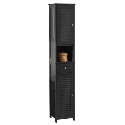 Bad Hochschrank | Badschrank | Badregal Grau | FRG236-DG - Palo24