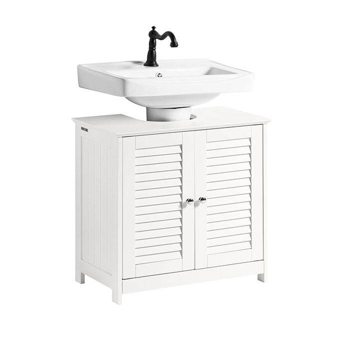 Waschbeckenunterschrank | Badezimmerunterschrank Weiss FRG237-II-W - Palo24