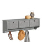 Wandgarderobe | Kleiderhaken | Flurgarderobe Hellgrau | FRG282-HG - Palo24