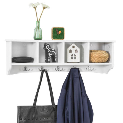 Wandgarderobe | Hängeregal | Flurgarderobe Weiss - Palo24