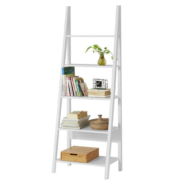 Leiterregal Weiss | Bücherregal | Standregal Holz - Palo24