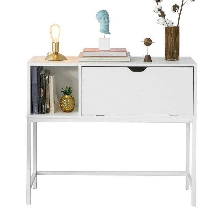 Konsolentisch | Sideboard mit 1 Klappe | Flurtisch Weiss FSB21-W - Palo24