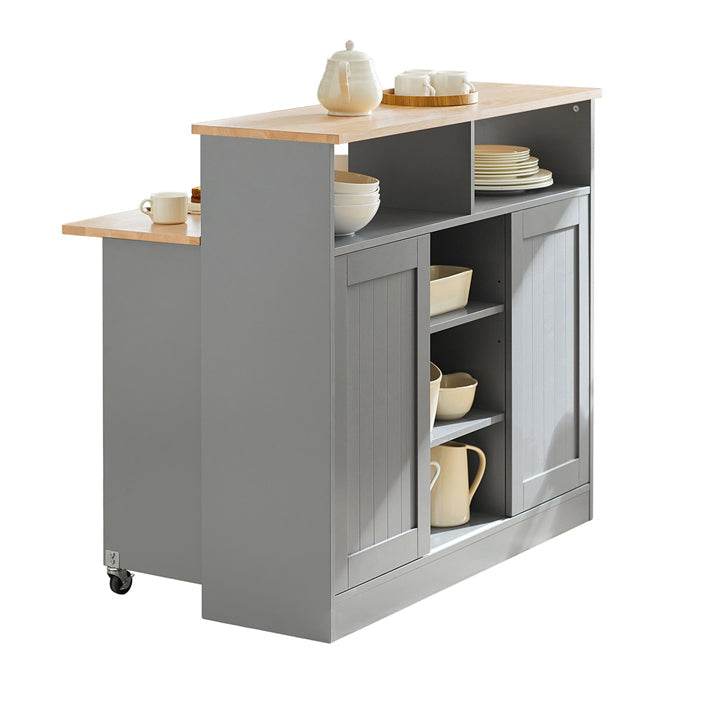 Sideboard mit Schiebetüren | Küchenschrank | Kommode hellgrau | FSB36-HG - Palo24