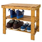 Schuhregal | Sitzbank schmal | Breit 50cm Bambus - Palo24