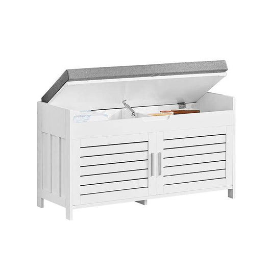 Garderobenbank | Sitzbank | Dielenbank | Schuhbank Weiss FSR102-W - Palo24