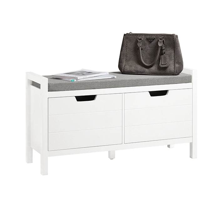 Sitzkommode | Sitzbank mit Sitzfläche | Schuhtruhe | Weiss FSR63-W - Palo24
