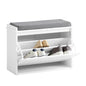 Schuhkipper | Schuhbank mit Schuhfach | Sitzbank Weiss FSR98-W - Palo24