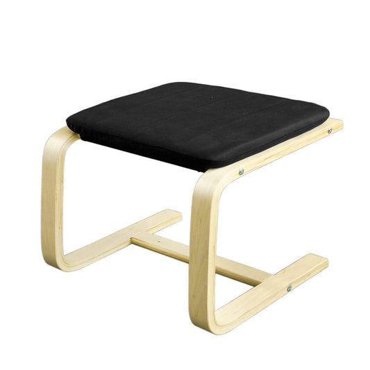 Fußhocker | Fußablage | Hocker Schwarz | FST38-SCH - Palo24