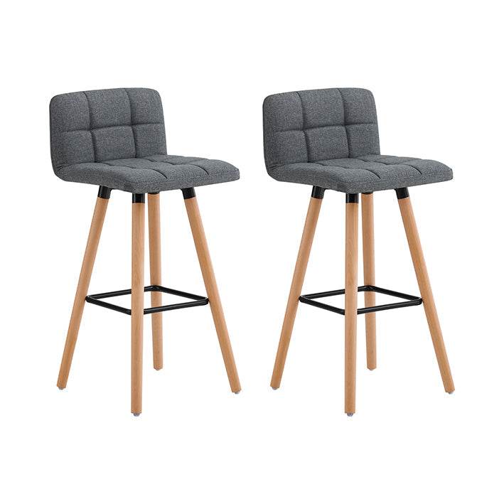 Barhocker 2er set | Tresenhocker | Sitzhöhe 68cm | Dunkelgrau | FST50-DGx2 - Palo24