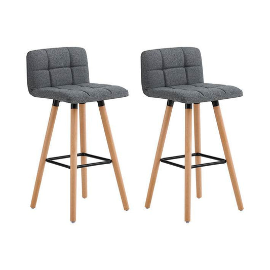 Barhocker 2er set | Tresenhocker | Sitzhöhe 68cm | Dunkelgrau | FST50-DGx2 - Palo24