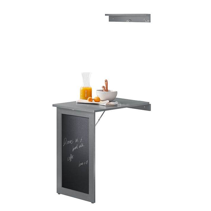 Wandtisch mit Tafel | Klapptisch | Esstisch | Memoboard | Hellgrau | FWT20-HG - Palo24
