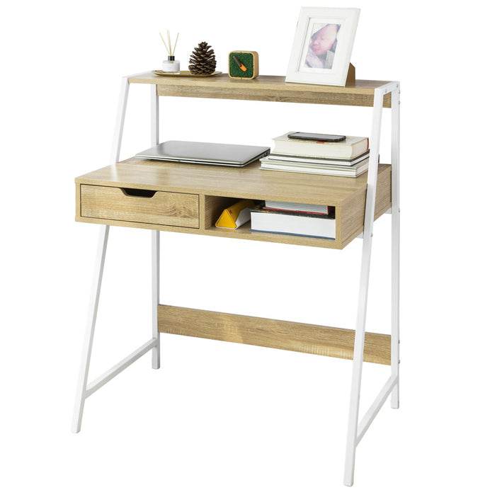 Schreibtisch | Bürotisch | Arbeitstisch | Weiss-Natur - Palo24