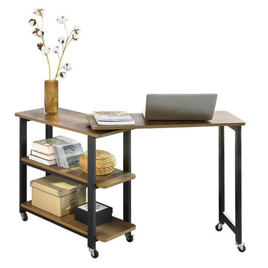 L-förmiger Beistelltisch | Couchtisch | Eckschreibtisch Industrie-Design | FWT83-PF - Palo24
