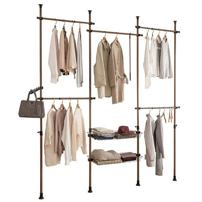 Teleskop Kleiderstange | Kleiderstangen System | Regalsystem | KLS04-BR - Palo24