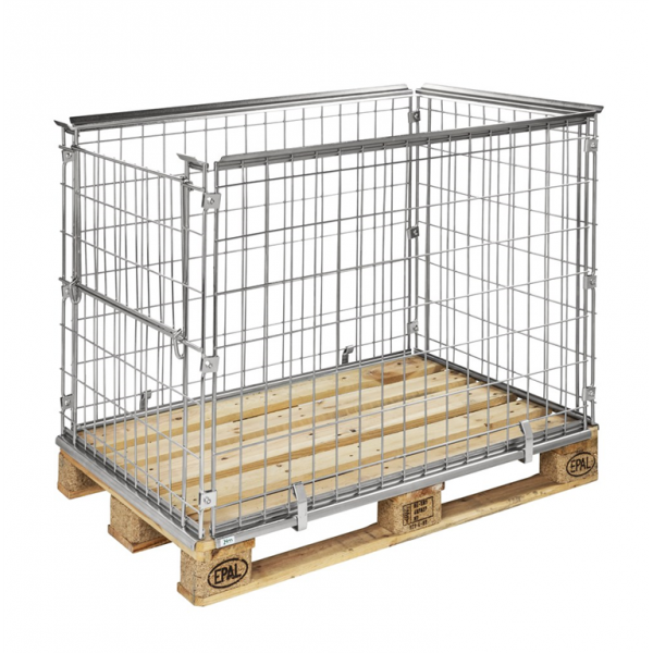 Palettenrahmen Höhe 0,87m Seitenklappe Palettenhandling - Palo24