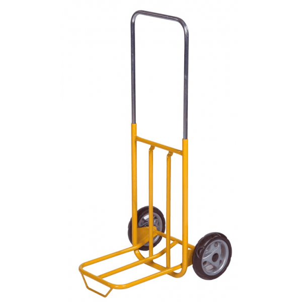 Gepäck- & Sackkarre, 420x500x1000mm (BxLxH), bis 50kg belastbar gelb - Palo24