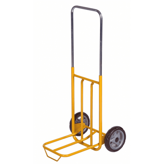 Gepäck- & Sackkarre, 420x500x1000mm (BxLxH), bis 50kg belastbar gelb - Palo24