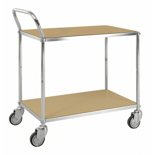 ESD-Etagenwagen mit 2 Böden bis 150kg belastbar, 4 Lenkrollen - Palo24
