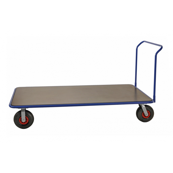 Extra großer Plattformwagen Blau MDF Platte - Palo24