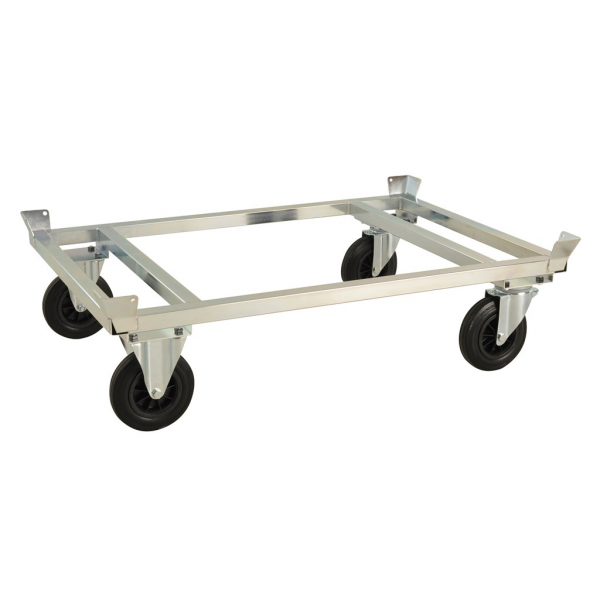 Verzinkter Palettenwagen mit Palettenhalter für Paletten 800x600mm 1200x800 mm 1200x1000 mm - Palo24