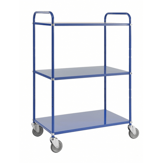 Etagenwagen 3 Böden bis 250kg belastbar Blau - Palo24