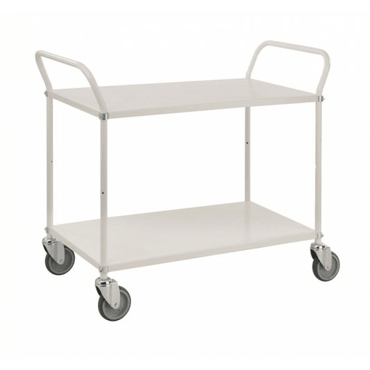 Etagenwagen 2 Böden bis 250kg belastbar weiss - Palo24