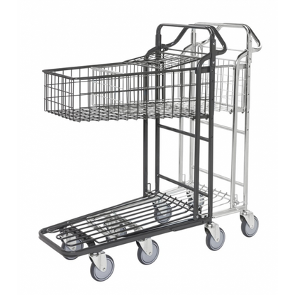 Einkaufswagen Ergonomischer Griff 2 Böden - Palo24