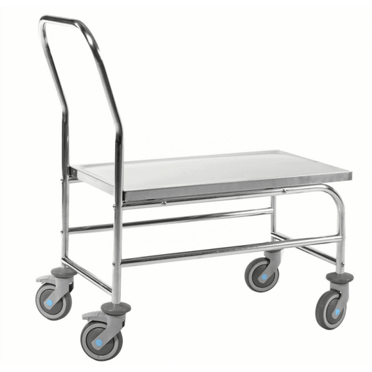 Edelstahlwagen, Klasse C3 Edelstahl 18/8 | Stabiler Edelstahlwagen-Plattformwagen - Palo24