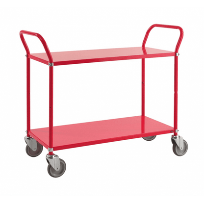 Etagenwagen bis 250kg belastbar 4 Lenkrollen rot - Palo24